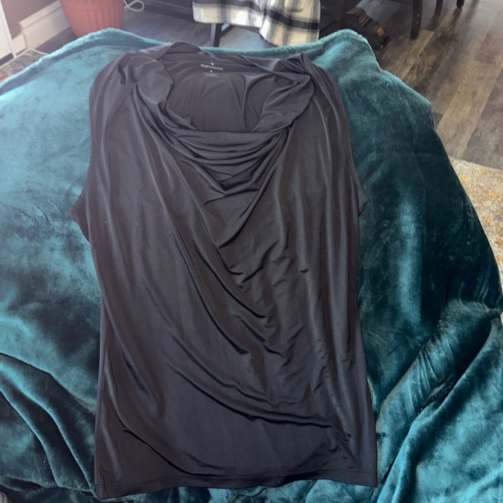 Black silky top